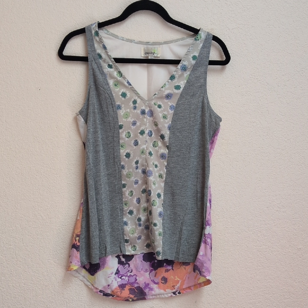 Anthropologie Multicolor Floral Tank Top